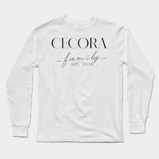 Cecora Family EST. 2020, Surname, Cecora Long Sleeve T-Shirt